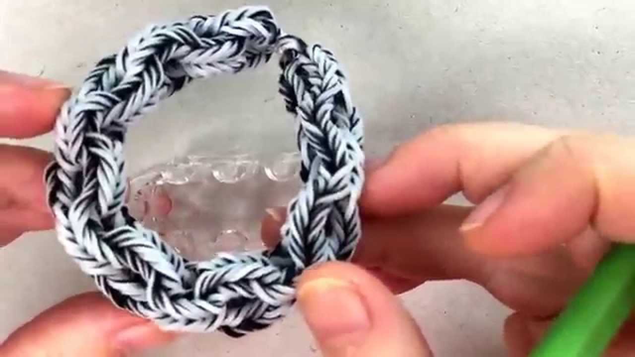 How to make a beautiful bracelet Loom band 